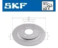 SKF Brzdov� kotou� - 302 mm SK VKBD91323S2, VKBD 91323 S2