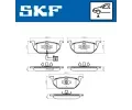SKF Sada brzdovch destiek SK VKBP80004E, VKBP 80004 E