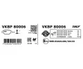 SKF Sada brzdovch destiek SK VKBP80006, VKBP 80006