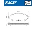 SKF Sada brzdovch destiek SK VKBP80012, VKBP 80012