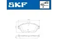 SKF Sada brzdovch destiek SK VKBP80028, VKBP 80028