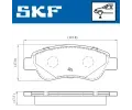 SKF Sada brzdovch destiek ‐ SK VKBP80037