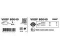 SKF Sada brzdovch destiek SK VKBP80040, VKBP 80040