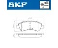 SKF Sada brzdovch destiek SK VKBP80040, VKBP 80040