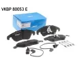 SKF Sada brzdovch destiek SK VKBP80053E, VKBP 80053 E