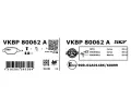 SKF Sada brzdovch destiek SK VKBP80062A, VKBP 80062 A