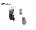 SKF Sada brzdovch destiek SK VKBP80064, VKBP 80064