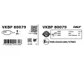SKF Sada brzdovch destiek SK VKBP80079, VKBP 80079