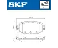 SKF Sada brzdových destiček SK VKBP80083, VKBP 80083