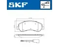 SKF Sada brzdových destiček SK VKBP80091E, VKBP 80091 E