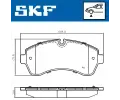 SKF Sada brzdovch destiek SK VKBP80115, VKBP 80115