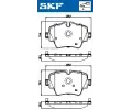 SKF Sada brzdovch destiek SK VKBP80132, VKBP 80132