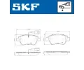 SKF Sada brzdovch destiek ‐ SK VKBP80145E