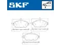 SKF Sada brzdovch destiek SK VKBP80196, VKBP 80196