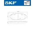 SKF Sada brzdovch destiek SK VKBP80206E, VKBP 80206 E