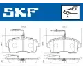 SKF Sada brzdovch destiek ‐ SK VKBP80232E