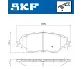 SKF Sada brzdovch destiek SK VKBP80235, VKBP 80235