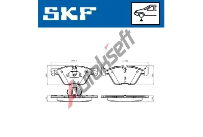 SKF Sada brzdovch destiek SK VKBP80246, VKBP 80246