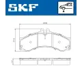 SKF Sada brzdovch destiek ‐ SK VKBP80251