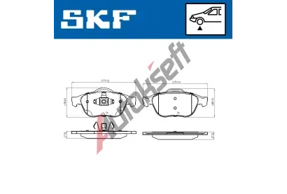SKF Sada brzdových destiček SK VKBP80263, VKBP 80263 SKF Sada brzdových destiček SK VKBP80263, VKBP 80263