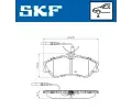 Sada brzdovch destiek SKF ‐ SK VKBP80281E