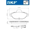 SKF Sada brzdovch destiek SK VKBP80299E, VKBP 80299 E