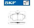 Sada brzdovch destiek SKF ‐ SK VKBP80321