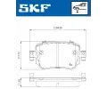SKF Sada brzdovch destiek SK VKBP80324, VKBP 80324