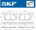 SKF Sada brzdovch destiek SK VKBP80352E, VKBP 80352 E