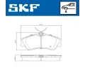 SKF Sada brzdovch destiek SK VKBP80356, VKBP 80356