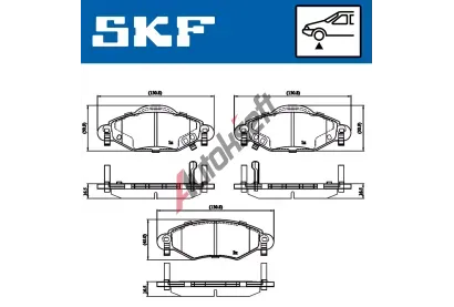 SKF Sada brzdov�ch desti�ek SK VKBP80383A, VKBP 80383 A