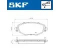 SKF Sada brzdových destiček ‐ SK VKBP80390  SKF Sada brzdových destiček ‐ SK VKBP80390