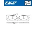 SKF Sada brzdovch destiek SK VKBP80393E, VKBP 80393 E