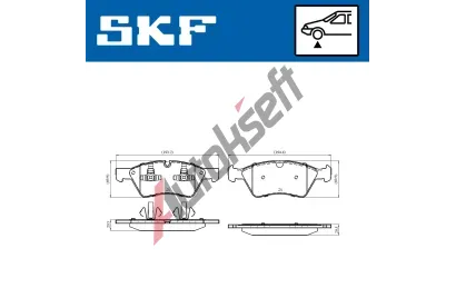 SKF Sada brzdovch destiek SK VKBP80402, VKBP 80402