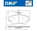 SKF Sada brzdovch destiek ‐ SK VKBP80404A