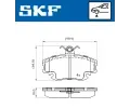 SKF Sada brzdovch destiek SK VKBP80413, VKBP 80413