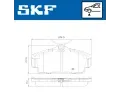 SKF Sada brzdových destiček SK VKBP80428, VKBP 80428