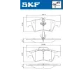 SKF Sada brzdovch destiek SK VKBP80430A, VKBP 80430 A