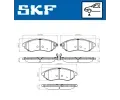 SKF Sada brzdovch destiek SK VKBP80460A, VKBP 80460 A