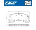 SKF Sada brzdovch destiek SK VKBP80461, VKBP 80461
