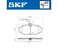SKF Sada brzdových destiček ‐ SK VKBP80477E  SKF Sada brzdových destiček ‐ SK VKBP80477E