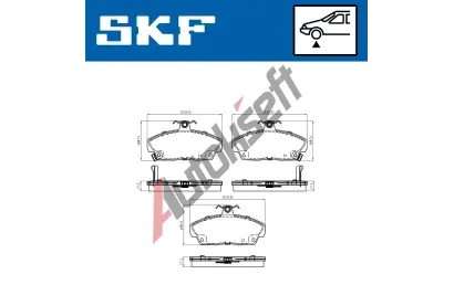 SKF Sada brzdovch destiek SK VKBP80479A, VKBP 80479 A