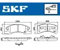SKF Sada brzdovch destiek ‐ SK VKBP80490A