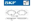 SKF Sada brzdových destiček SK VKBP80494E, VKBP 80494 E