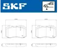 SKF Sada brzdovch destiek SK VKBP80513, VKBP 80513