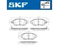 SKF Sada brzdovch destiek SK VKBP80515A, VKBP 80515 A