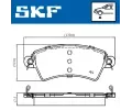 SKF Sada brzdovch destiek SK VKBP80525, VKBP 80525