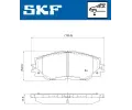 SKF Sada brzdovch destiek SK VKBP80579, VKBP 80579