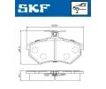 SKF Sada brzdovch destiek SK VKBP80598, VKBP 80598