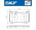 SKF Sada brzdovch destiek ‐ SK VKBP80631